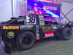 ODYSSEY batteries is sponsoring driver Brian Deegan
