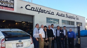 charter members visit california auto supply of hanson distributing co. in pomona, calif.