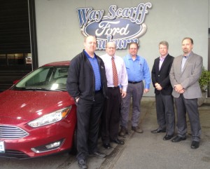 Todd Early, Seattle Automotive; Jeff McLaughlin, Way Scarff Ford; Bob Redman, Way Scarff Ford; Mike Allen, Federated; Ted TeGantvoort, Seattle Automotive