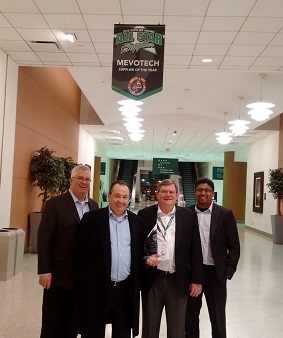 Mevotech’s Scott Stone, Ezer Mevorach, Ray Ingraham and Robert Rego at the O’Reilly conference.