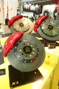 Nashin, a performance braking manufacturer based in Taiwan, displayed its products at the show.