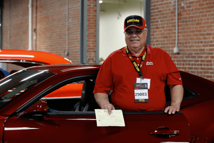 Chuck Franklin, of Chuck & Meredy's Auto Service in Big Rapids, Mich., wins $50,000 and buys a Limited Edition Camaro SS.