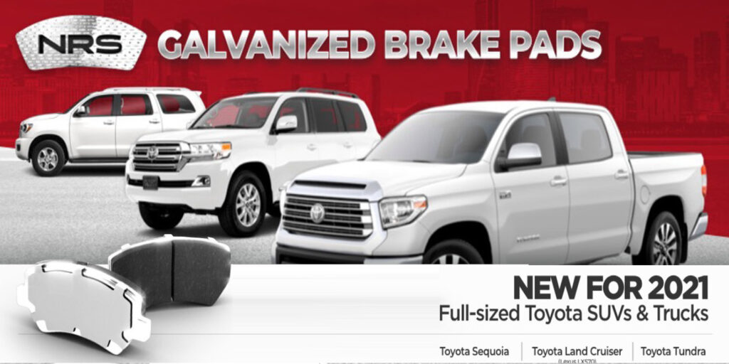 NRS Galvanized Brake Pads Toyota