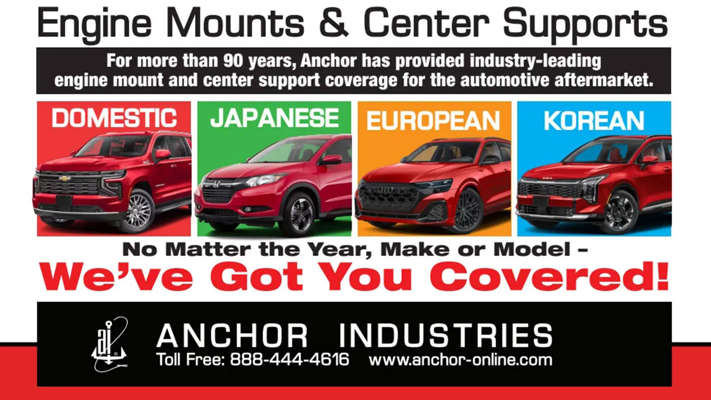 Anchor Industries Previews Engine Mounts and Center Supports